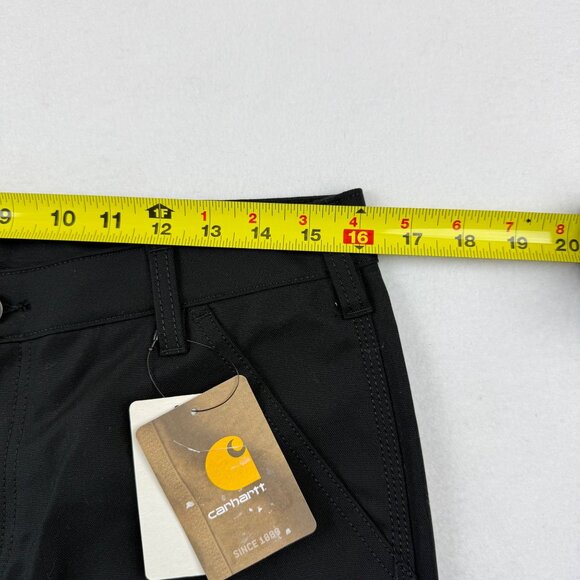 NWT Carhartt Women's Regular Fit Black Canvas Work Shorts Size 8 Inseam 10" - Picture 8 of 11